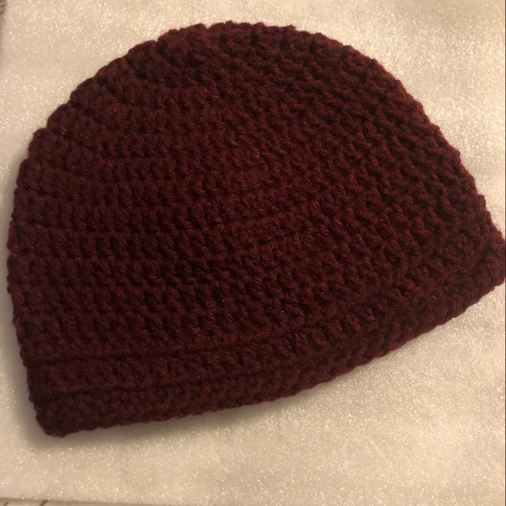 Crocheted Cap - Claret